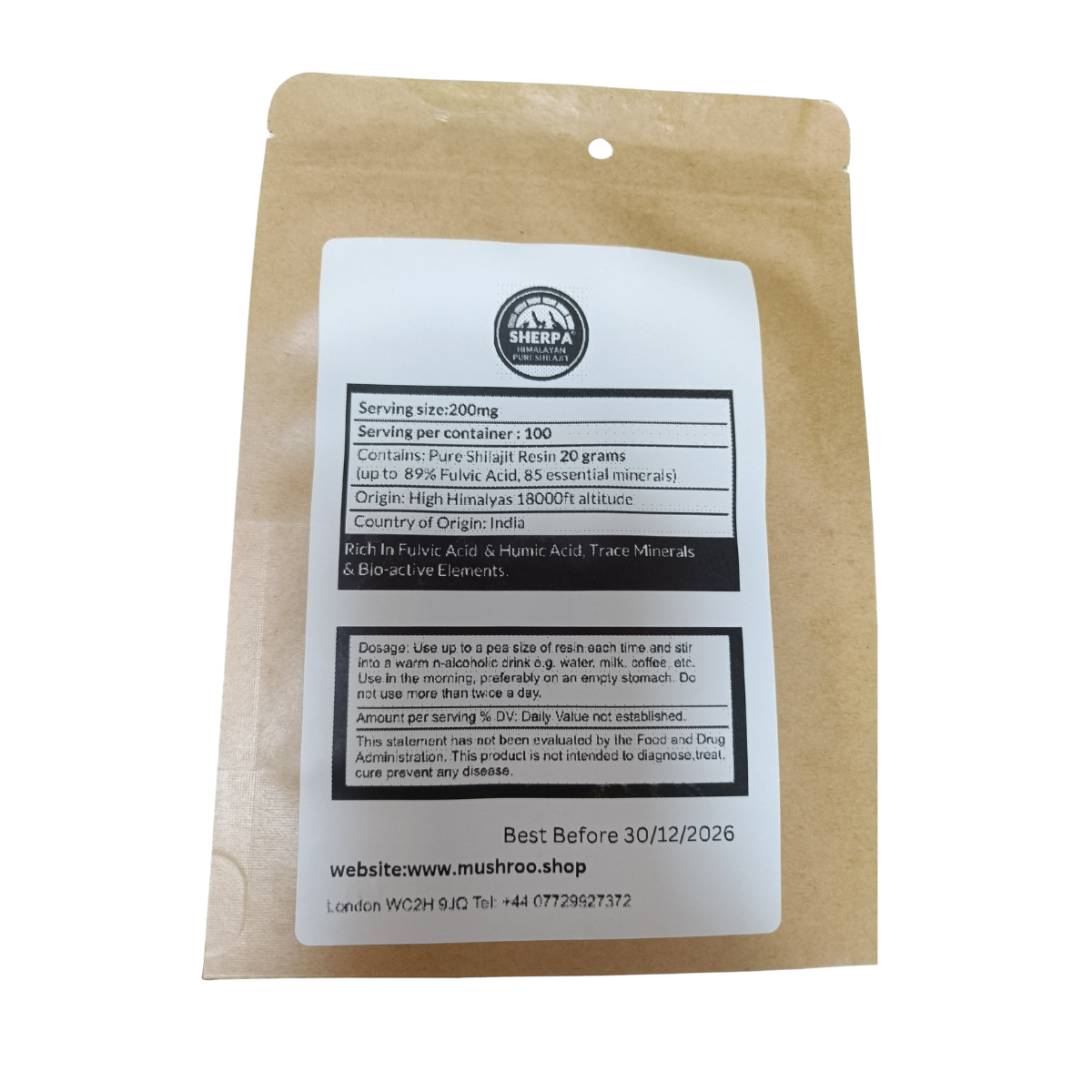 Shilajit Block | Pure & Raw|Himalayan Resin