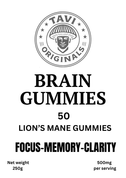 Brain Gummies Lion's Mane| Mushroom Gummies