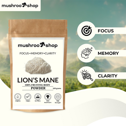 Lion's Mane Powder | Brain Focus 100% Pure