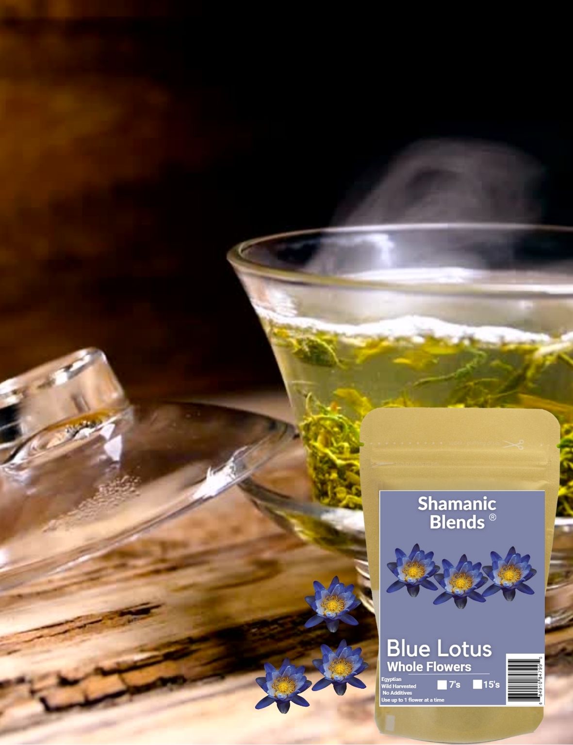 Blue Lotus Flowers | Whole Dried Flowers