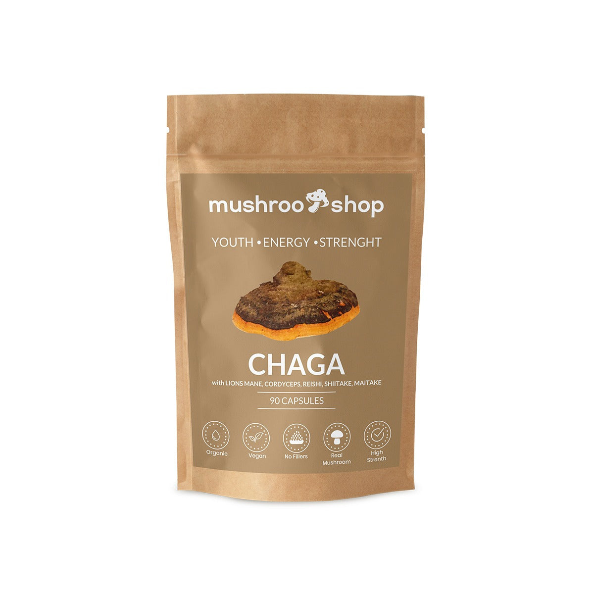 chaga organic mushroom capsules uk