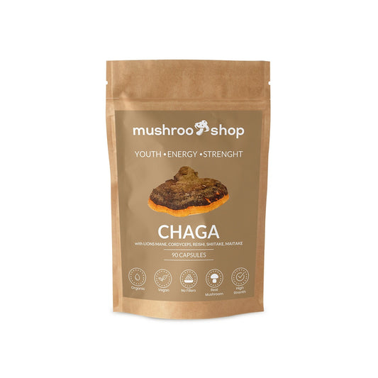 chaga organic mushroom capsules uk